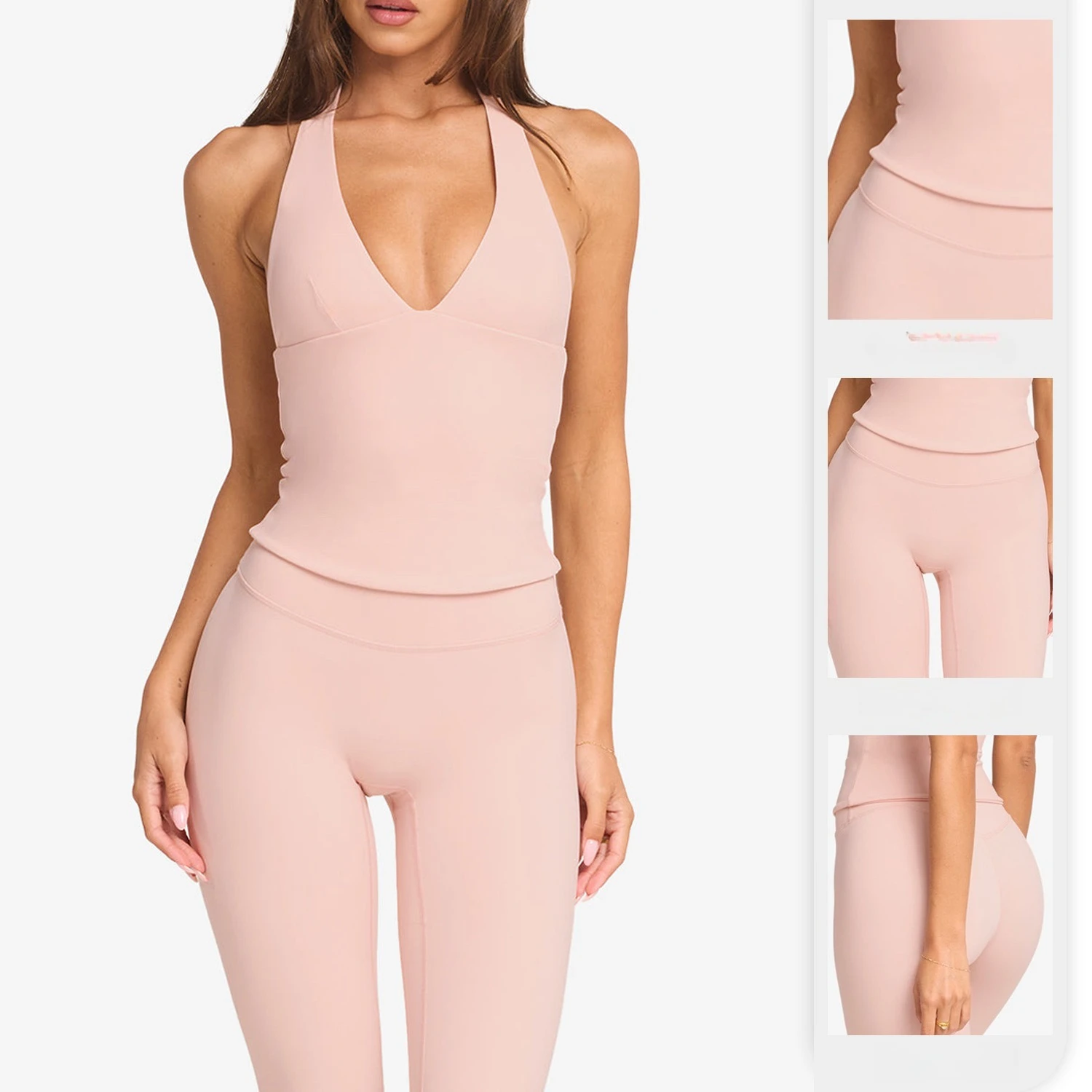 Abdominal lift buttocks running sports shorts fitness wear without ligature marks running training yoga trousers